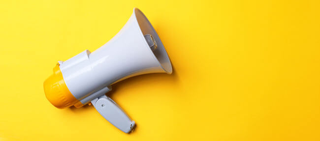 Ein Megaphone